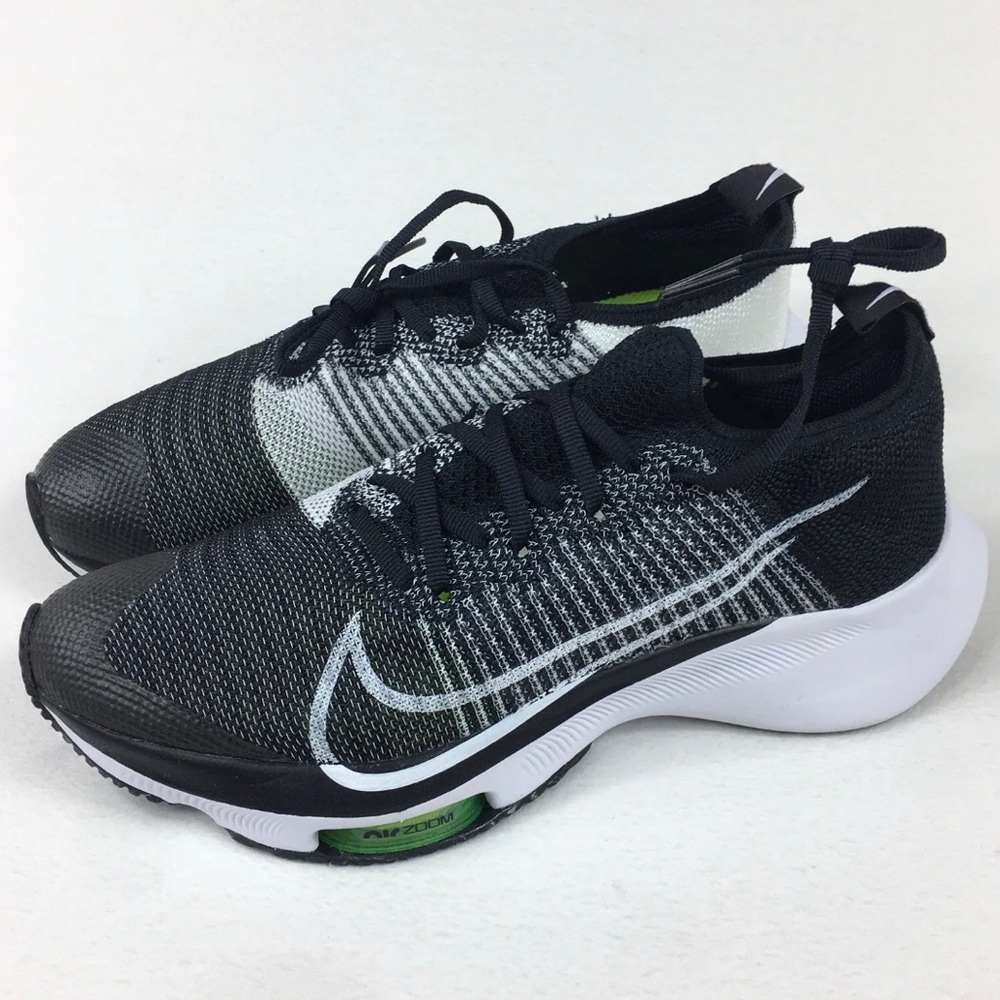 Nike Air Zoom Tempo FK Black/White-Volt GS 5/7Youth= 6.5/8.5Women new box no lid